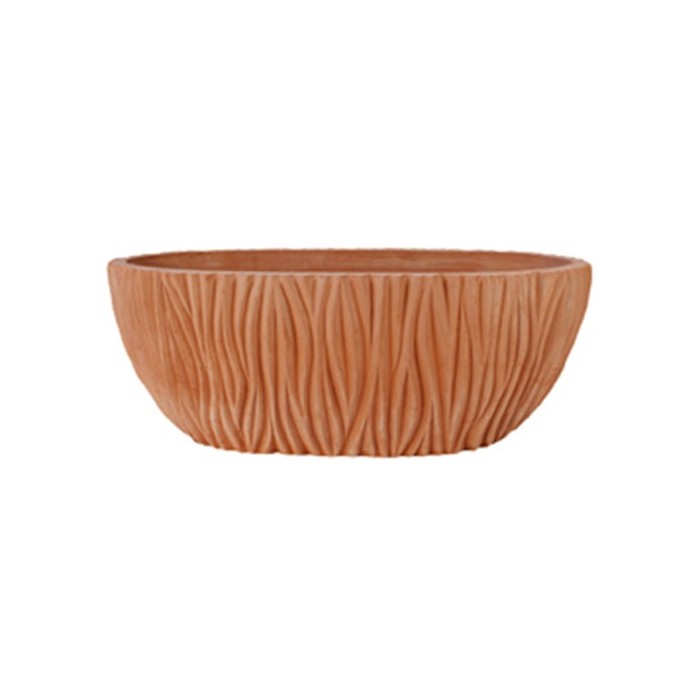 Worked Terracotta Oval